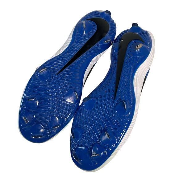 Nike Baseball Cleats Alpha Huarache Elite Men's size 12 Black Blue - Picture 7 of 10